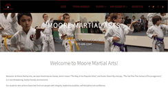 Desktop Screenshot of mooremartialarts.com